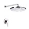Chrome Shower Faucet Set with 12